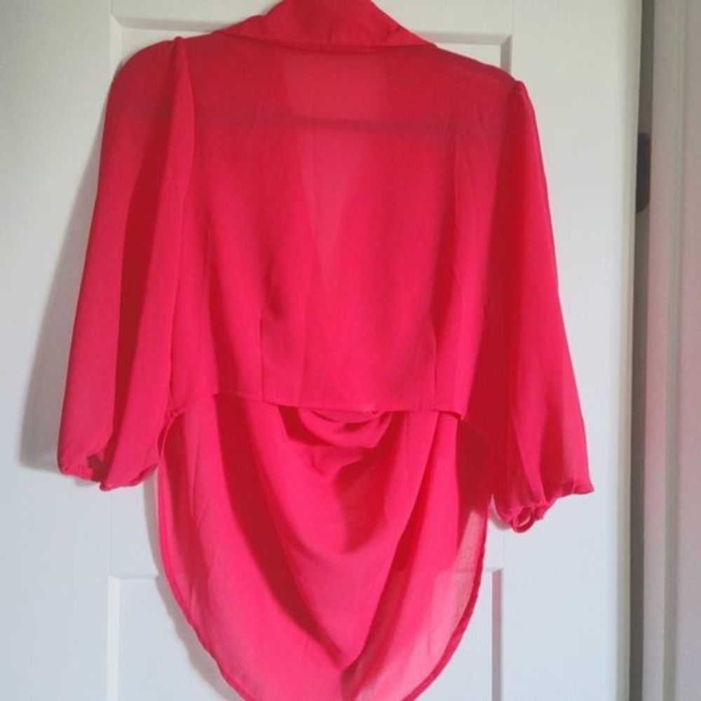 Pink Drape Blouse - Picture 4 of 12